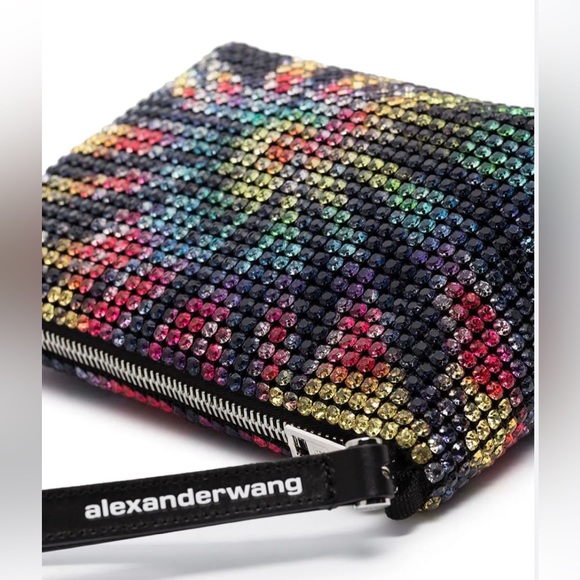 Alexander Wang Multicolour Heiress Crystal Clutch Wristlet Bag - Picture 4 of 6